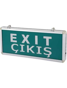 CATA CT-9175 3W Exit Çıkış Armatürü LED'li 3 Saat Akülü