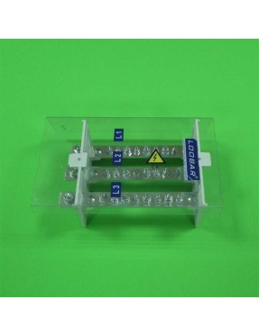 Loobar 3 Kutup 1/8 SKP Giriş-Çıkışlı, Bakır Baralı Dağıtıcı 600A