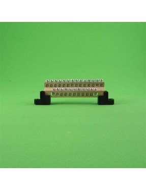 Loobar 24 DELİKLİ - 2x25   22x10 NÖTR BARASI 2 KATLI 100A