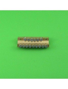 Loobar 19 DELİKLİ - 2x25   17x10 TOPRAK BARASI 2 KATLI 100A