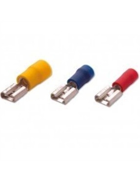 Şafak FD-2778 1,50-2,50 mm² Dişi Faston Tip İzoleli Kablo Uçları (Ekstra Bakır Yüksüklü)(100 Adet) Mavi