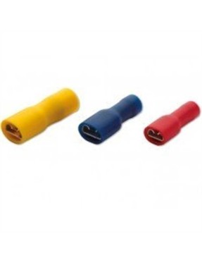 Şafak FFD-1288 0,50-1,50 mm² Tam İzoleli Dişi Faston Tip İzoleli Kablo Uçları (Ekstra Bakır Yüksüklü)(200 Adet) Kırmızı