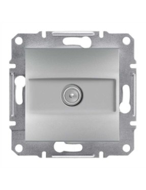 Schneider EPH3200361 Asfora Tekli Tv Prizi Geçişli 8Db Alüminyum (Çerçevesiz)