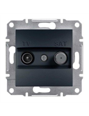 Schneider Asfora Antrasit 1dB Sonlu TV-SAT Prizi Çerçevesiz - EPH3400171