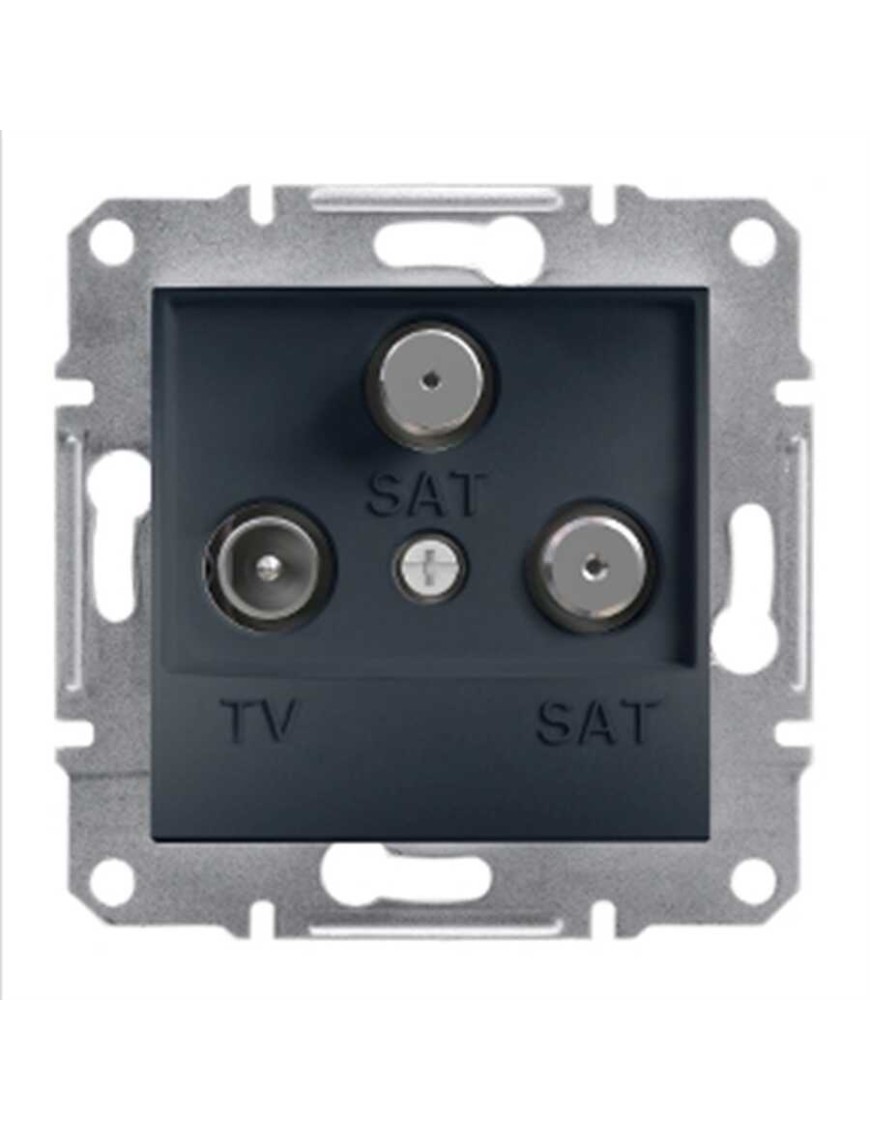 Schneider EPH3600171 Asfora Tv-Sat-Sat Prizi Sonlu Üçlü Antrasit (Çerçevesiz) Schneider Eph3600171 Asfora Tv-Sat-Sat Prizi Sonlu Üçlü Antrasit (Çerçevesiz)