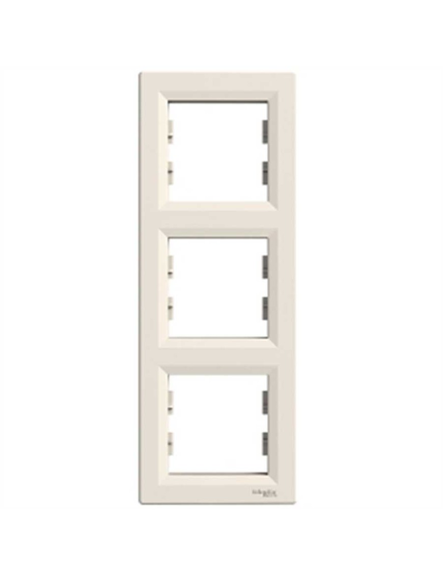 Schneider EPH5810323 Asfora Üçlü Çerçeve Dikey Krem Schneider Eph5810323 Asfora Üçlü Çerçeve Dikey Krem