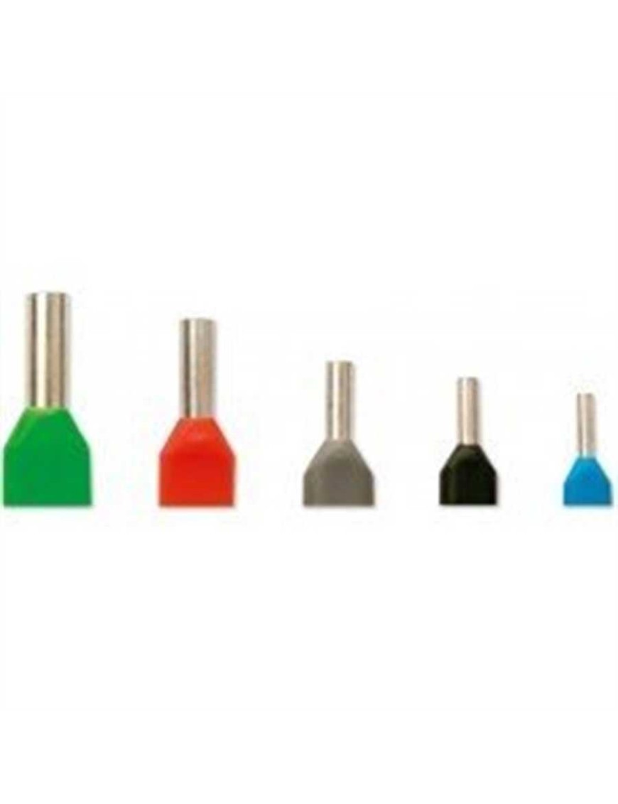Şafak UY-23015 2X1,50 mm² İzoleli Çift Girişli Kablo Yüksükleri (DIN 46228)(500 Adet) Siyah ŞAFAK UY-23015 8MM 2X1,50 MM2 ÇİFT GİRİŞLİ YÜKSÜK (500 ADET)