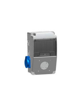 Tp Electric 3318-002-1111 130X220 Kombinasyon Kutusu Standart Tip Makine Priz Yuvası Boş x1 Ön + Pano Prizi 1X16A x2 Yan