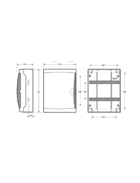 Mete Enerji T3926-T 307X409X115 Sigorta Kutusu (26'Lı)