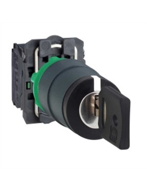 Schneider Xb5Aj53 Siyah Komple Mandal Buton 22 mm 3 Konumlu Yaylı Dönüş 2Na