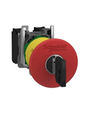 Schneider Xb5As9445 Kırmızı 40 mm Acil Durdurma Anahtarla Bırakılan 1Na 1Nk