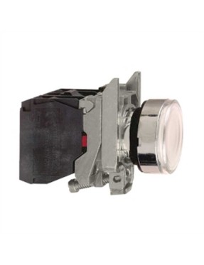 Schneider Xb4Bw3165 Beyaz Komple Işıklı Buton 22 mm Yaylı Dönüş 1Na 1Nk 250V