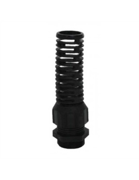 ORTAÇ ORB24 PG 21 Spiral Uçlu Polyamid Kablo Rakoru - Siyah - Somunlu