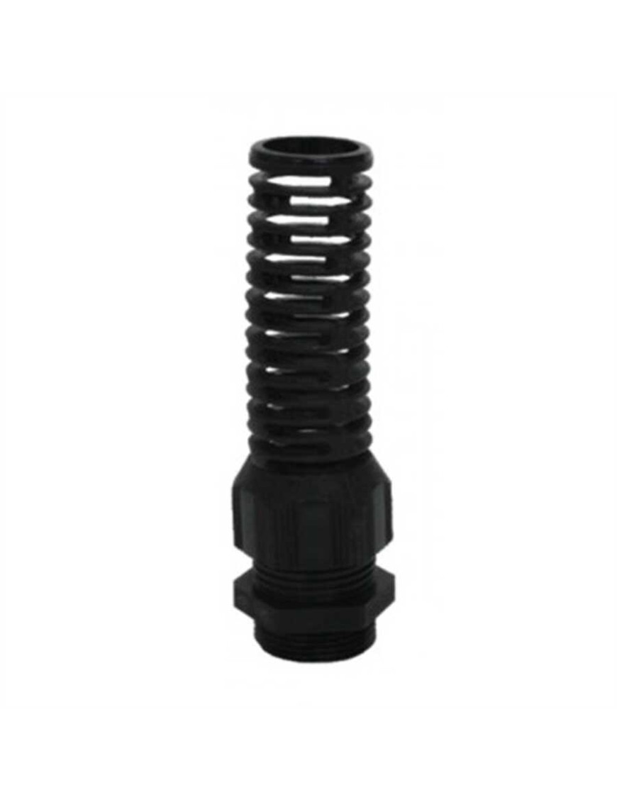 ORTAÇ ORB22 PG 13,5 Spiral Uçlu Polyamid Kablo Rakoru - Siyah - Somunlu ORTAÇ ORB22 PG 13,5 SPİRAL UÇLU POLYAMİD KABLO RAKORU - SİYAH