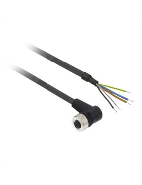 Telemecanique Xzcp1264L5 Ön Kablolu Konnektörler Xz-Dirsekli Dişi-M12-5 Pim-Kablo Pur 5M