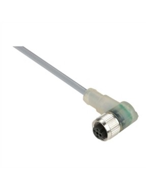 Telemecanique Xzcpv1340L2 Hazır Kablolu Konnektörler Xz-Dirsekli Dişi-M12-3 Pim-Kablo Pvc 2M