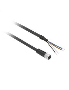 Telemecanique Xzcp1141L2 Ön Kablolu Konnektörler Xz-Düz Dişi-M12-4 Pim-Kablo Pur 2M