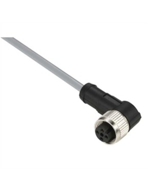 Telemecanique Xzcpv1241L2 Hazır Kablolu Konnektörler Xz-Dirsekli Dişi-M12-4 Pim-Kablo Pvc 2M