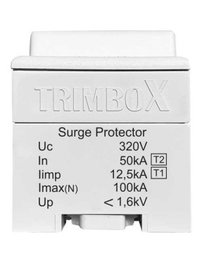 TRİMBOX YM3T1T2 B C Sınıfı 4 Kutuplu Parafudr (50kA)
