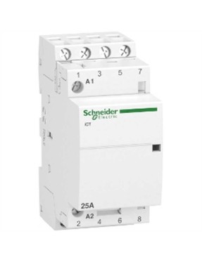 Schneider A9C20834 Kontaktör İct - 2 Kutup - 2 Na - 25 A - 220..240 V Ac