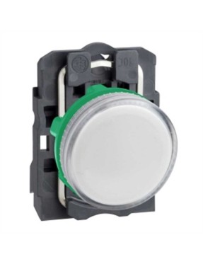 Schneider Xb5Av61 <=250V Ba9S Ampul İçin Beyaz Eksiksiz Pilot Işığı Ø22 Düz Lens