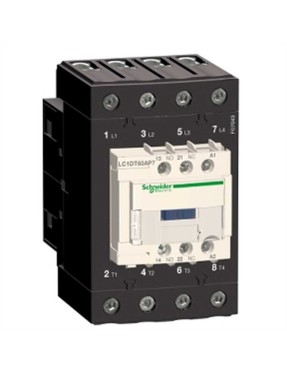 Schneider Lc1Dt60Abd Tesys D Kontaktör - 4P(4 Na) - Ac-1 - <= 440 V 60 A - 24 V Dc Standart Bobin