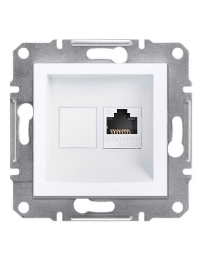 Schneider Asfora Beyaz Tekli RJ45-Cat6-UTP Data Prizi Çerçevesiz - EPH4770121