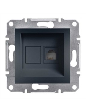 Schneider EPH4100171 Asfora 1*Rj11- Antrasit