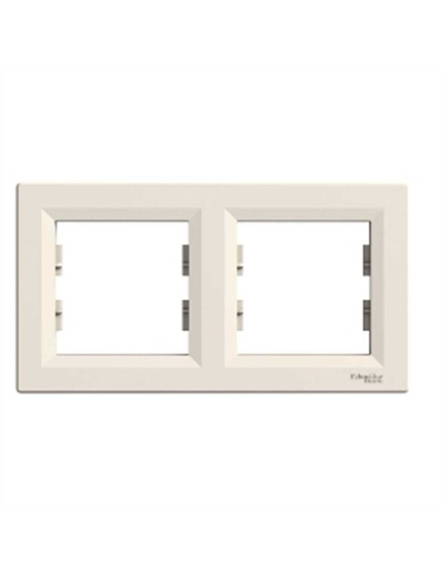 Schneider EPH5800223 Asfora Krem İkili Çerçeve Yatay Schneider Eph5800223 Asfora Krem İkili Çerçeve Yatay