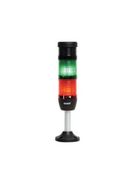 Emas IK52L024ZM03 K Serisi Üç Katlı 24V AC/DC Buzzerlı 100mm Borulu Plastik Ayaklı LED Kolon 50mm