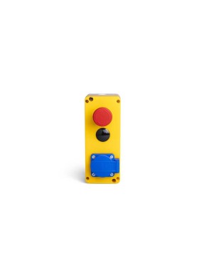 Emas B202E B Serisi Plastik 2NC Acil Stop 40 mm Çevirmeli Kırmızı 22 mm Buton