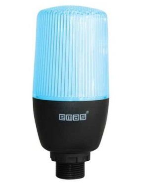 Emas IF5B024XM05-1 F Serisi Mavi 24V AC/DC 1mt Kablolu Sabit Anahtar Kontrollü M22 Vidalı LED İkaz 55mm