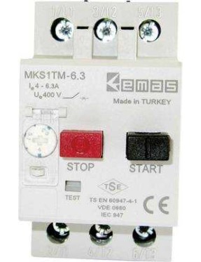 Emas MKS1TM-6.3 4,00-6,30A MKS Motor Koruma Şalteri