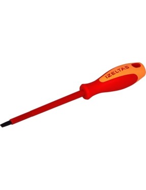 İzeltas 4140175512 55X125 Elektrikçi İzoleli Düz Tornavida 1000 V