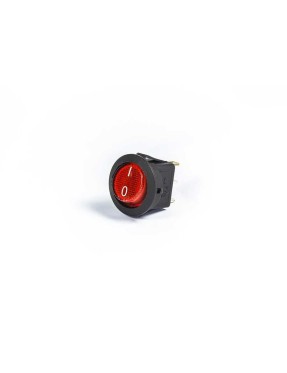 Emas A71B1K11 20mm Siyah Gövde 1NO Işıklı Terminalli 0-1 Baskılı Kırmızı A71 Serisi Anahtar