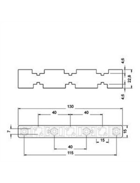 Siemens 8Us1903 3Ab00 Bara Tutucusu 40 Mm