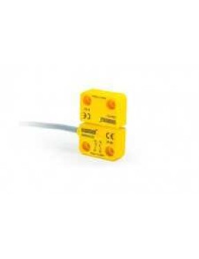 Emas SMS10RC2-S15 Plastik Sağ Çıkış 1NC+1NO 5mm 2m Kablolu 22mm Dikdörtgen Manyetik Kapı Switch