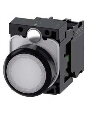 Siemens 3Su1102 0Ab60 1Ba0 Sirius Act Plastik Beyaz Komple Işıklı Yay Dönüşlü Butonlar 24 Ac Dc 1No