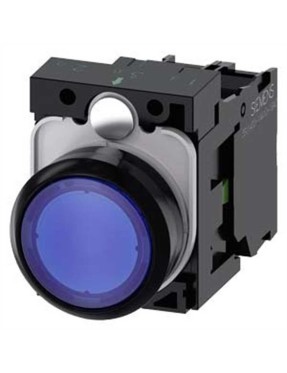Siemens 3Su1102 0Ab50 1Ba0 Sirius Act Plastik Mavi Komple Işıklı Yay Dönüşlü Butonlar 24 Ac Dc 1No