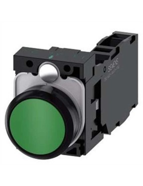Siemens B40 1Fa0 Sirius Act Plastik Yeşil Yay Dönüşlü 1No 1Nc Buton