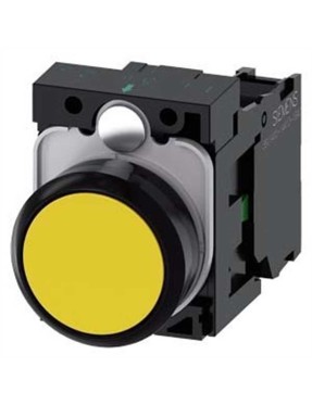 Siemens 3Su1100 0Ab30 1Ba0 Sirius Act Plastik Sarı Komple Yay Dönüşlü Butonlar 1No
