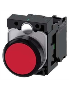 Siemens 3Su1100 0Ab20 1Ba0 Sirius Act Plastik Kırmızı Yay Dönüşlü 1No Buton