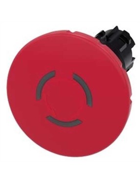 Siemens 3Su1001 1Jb20 0Aa0 Sirius Act Plastik Çevir Kur Işıklı 60 Mm Acil Stop Mantar Butonlar