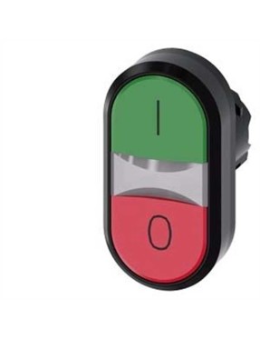 Siemens 3Su1000 3Ab42 0Ak0 Sirius Act Kırmızı Yeşil 0 1 Yazılı Plastik İkiz Buton