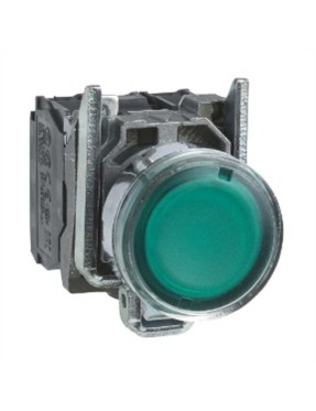 Schneider XB4BW3365 22 mm Yeşil Yaylı Işıklı Buton 1 Na 1 Nk