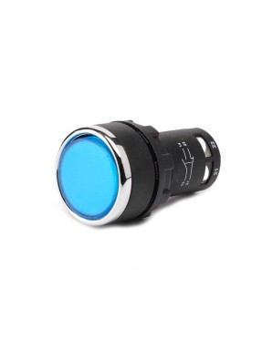 Emas MB102DM MB Serisi Plastik 1NO+1NC Yaylı Düz Mavi 22 mm Buton