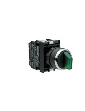 Emas B131SL30Y B Serisi Plastik Ba9S Duylu 2NO (II-0-I) 60° Seçici Kalıcı Işıklı Yeşil 22 mm Buton
