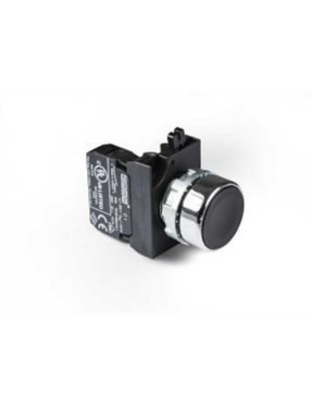 Emas CM100DH CM Serisi Metal 1NO Yaylı Düz Siyah 22 mm Buton