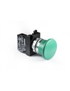 Emas CM200MY CM Serisi Metal 1NC Yaylı 40 mm Mantar Yeşil 22 mm Buton