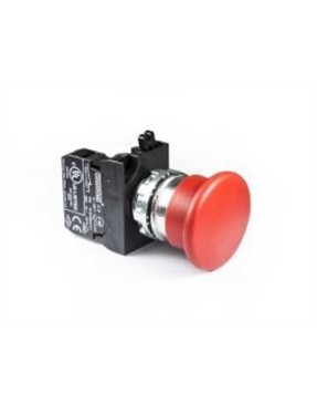 Emas CM200MK CM Serisi Metal 1NC Yaylı 40 mm Mantar Kırmızı 22 mm Buton